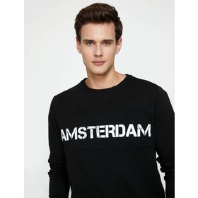 Koton 9KAK12775OK Siyah Kadın T-Shirt
