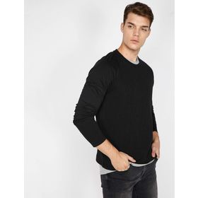 Koton 9KAK12775OK Siyah Kadın T-Shirt