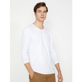 Koton 9KAK13769GK Beyaz Kadın T-Shirt