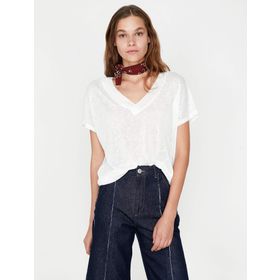 Koton 9KAK13769GK Beyaz Kadın T-Shirt