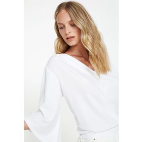 Koton 9KAK13769GK Beyaz Kadın T-Shirt