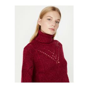Koton 9KAK92348HT Bordo Kadın Kazak