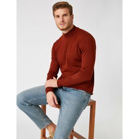 Koton 9KAM11522MK Kırmızı çizgili Erkek T-shirt