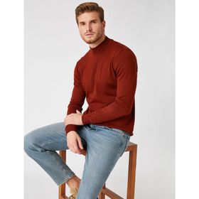 Koton 9KAM11522MK Kırmızı çizgili Erkek T-shirt