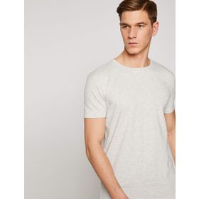 Koton 9KAM12160OK Gri Bisiklet Yaka Erkek T-shirt