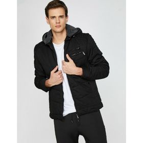 Koton 9KAM24635OW Kırmızı Kapüşonlu Erkek Mont 9KAM24635OW Kırmızı Kapüşonlu Erkek Mont