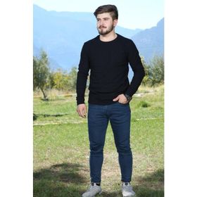 Koton 9KAM92005LT Siyah Bisiklet Yaka Erkek Kazak