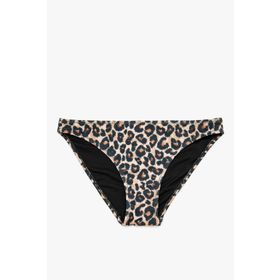 Koton 9YAK88788BM Siyah Leopar Desenli Kadın Bikini Altı