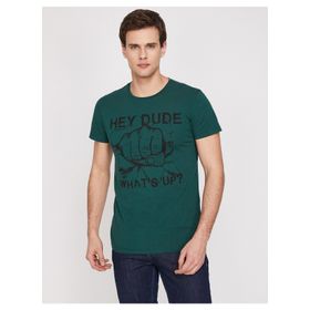 Koton 9YAM11139CK750 Baskili Erkek T-Shirt