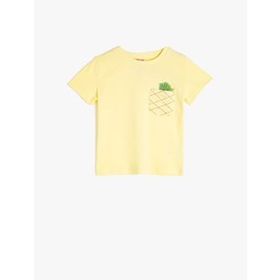 Koton 9YAM12314LK Kırmızı Bisiklet Yaka Kısa Kollu Cep Detaylı Erkek T-Shirt