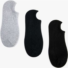 Koton Basic 3'lü Standart Gri Soket Çorap Seti