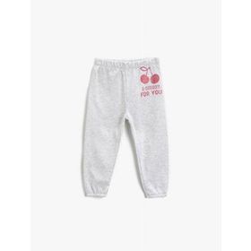 Koton Baskılı Beli Lastikli Jogger Kadın Eşofman Altı