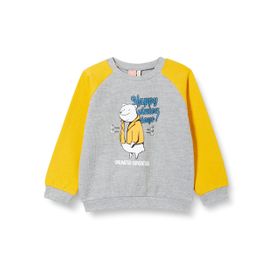 Koton Baskılı Bisiklet Yaka Uzun Kollu Erkek Bebek Sweatshirt