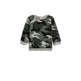 Koton Baskılı Bisiklet Yaka Uzun Kollu Erkek Bebek Sweatshirt