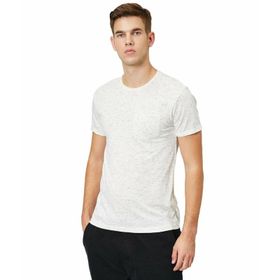 Koton Beyaz Bisiklet Yaka Erkek T-shirt