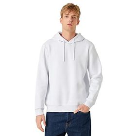 Koton Beyaz Erkek Basic Kapüşonlu Sweatshirt