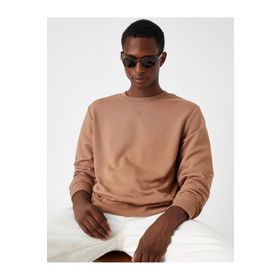 Koton Bisiklet Yaka Basic Erkek Sweatshirt