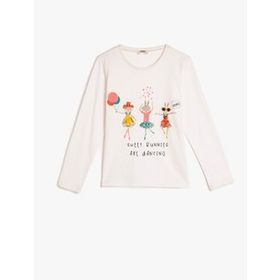 koton bisiklet yaka uzun kollu mickey baskılı tişört erkek bebek