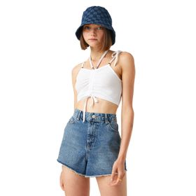 Koton Büzgülü Crop Tişört