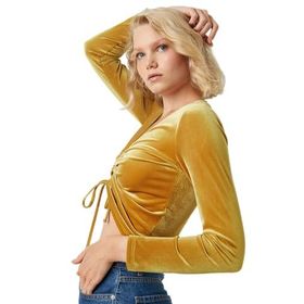 Koton Büzgülü Crop Tişört