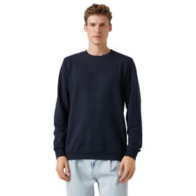 Koton Erkek Basic Sweatshirt Siyah