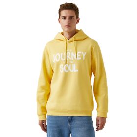 Koton Erkek Baskılı Kapüşonlu Sweatshirt
