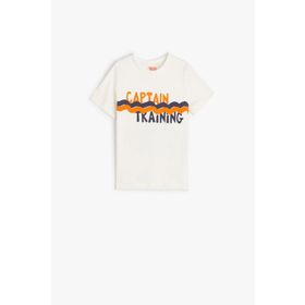 Koton Erkek Bebek Slogan Baskılı Kısa Kollu T-Shirt
