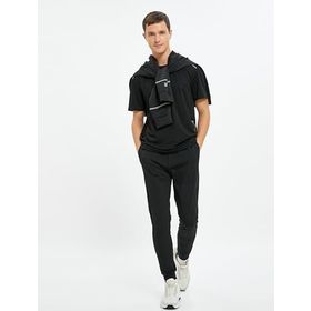 Koton Erkek Cepli Jogger Esofman Alti Seritli Beli Baglamali Gri 1YAM45027MK027M
