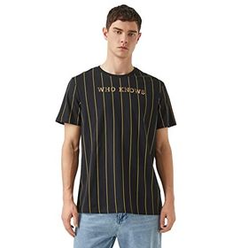 Koton Erkek Çizgili Baskılı T-Shirt