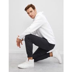 Koton Erkek Gri Beli Baglamali Cepli Basic Jogger Esofman Alti 1YAM45583LK