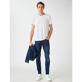 Koton Justin İndigo Super Skinny Fit Jean Erkek Kot Pantolon