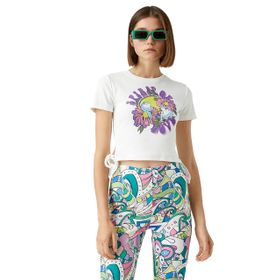Koton Kadın Baskılı Crop T-shirt