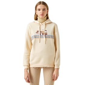 Koton Kadın Kapüşonlu Baskılı Sweatshirt