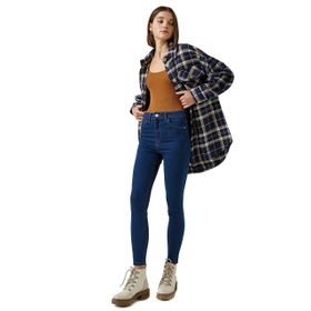 Koton Kadın Yüksek Bel Cepli Kot Pantolon Skinny Jean