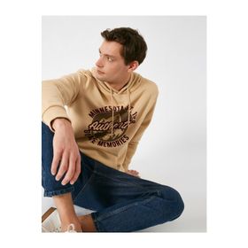 Koton Kapüsonlu Baskili Uzun Kollu Sweatshirt TYC00048662005