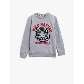 Koton Kapüsonlu Baskili Uzun Kollu Sweatshirt TYC00048662005