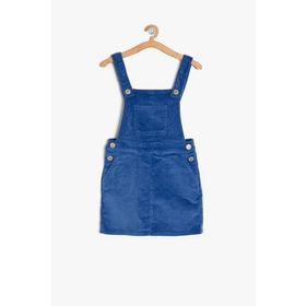 Koton Kids 9KKG87955AW Mavi Askılı Elbise