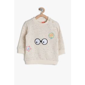 Koton Kids Bej ErkKoton 7KMB18072ZK Antrasit Erkek Bebek Sweatshirt