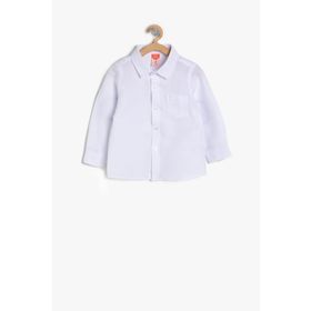Koton Kids Beyaz Erkek Bebek Cep Detayli Erkek Gömlek 9YMB68063GW