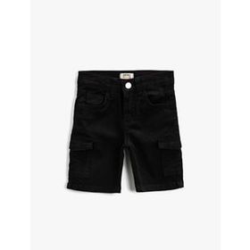 Koton Kids Erkek Beyaz Polo Yaka Pamuklu Kumas Dügmeli Gögüste Dügmeli Cepli Kisa Kollu Tisört 0YKB16381OK