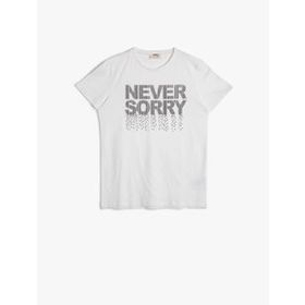 Koton Kids Erkek Çocuk Slogan Baskili Pamuklu Kisa Kollu Bisiklet Yaka Tis ört 0YKB16473OK