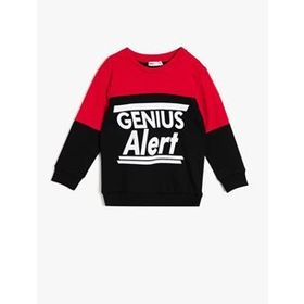 Koton Kids Koton Erkek Bebek Yazılı Baskılı Sweatshirt 0KMB16413TK