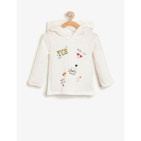 Koton Kids Koton Erkek Bebek Yazılı Baskılı Sweatshirt 0KMB16413TK