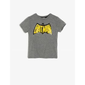 Koton Kids Koton Erkek Çocuk Batman Lisanslı Baskılı Kapüşonlu Gri Sweatshirt 1kkb16124tk 1KKB16124TK
