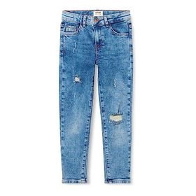 Koton MID Erkek Çocuk Dar Paça Yıpratılmış İndigo Kot Pantolon
