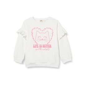 Koton Slogan Baskılı Rainbows Kız Çocuk Sweatshirt