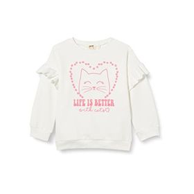 Koton Slogan Baskılı Rainbows Kız Çocuk Sweatshirt