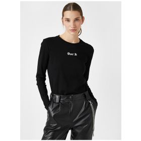 Koton SWEATSHIRT Kadın Sweatshirt Siyah