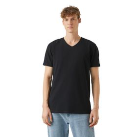 Koton V Yaka Erkek Basic T-Shirt