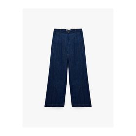 Koton Wide Leg Bianca Lacivert Kadın Jean Kot Pantolon